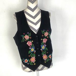 Women’s VINTAGE BOHO floral vest medium